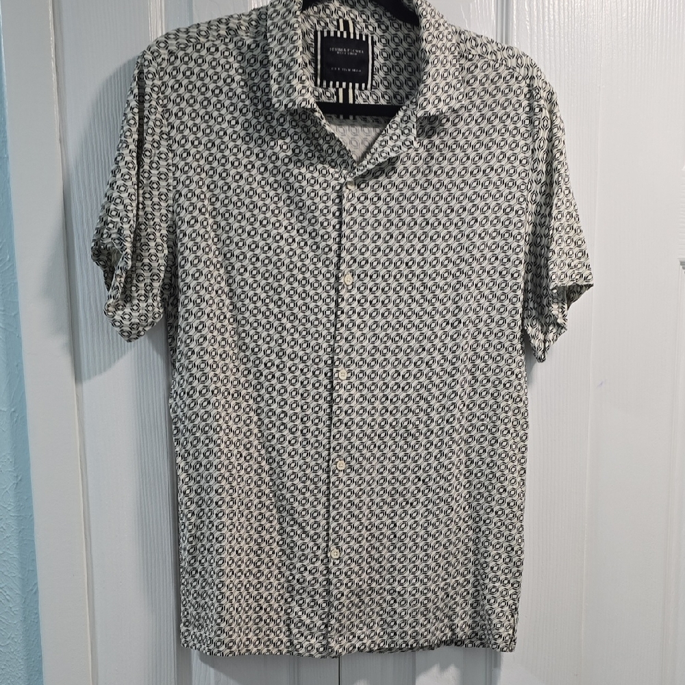 Denim & Flower Ricky Singh Patterned Black and White Shirt